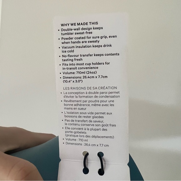 NWT Lululemon Back to Life Tumbler 24oz MARLIN MRLN - Picture 8 of 10